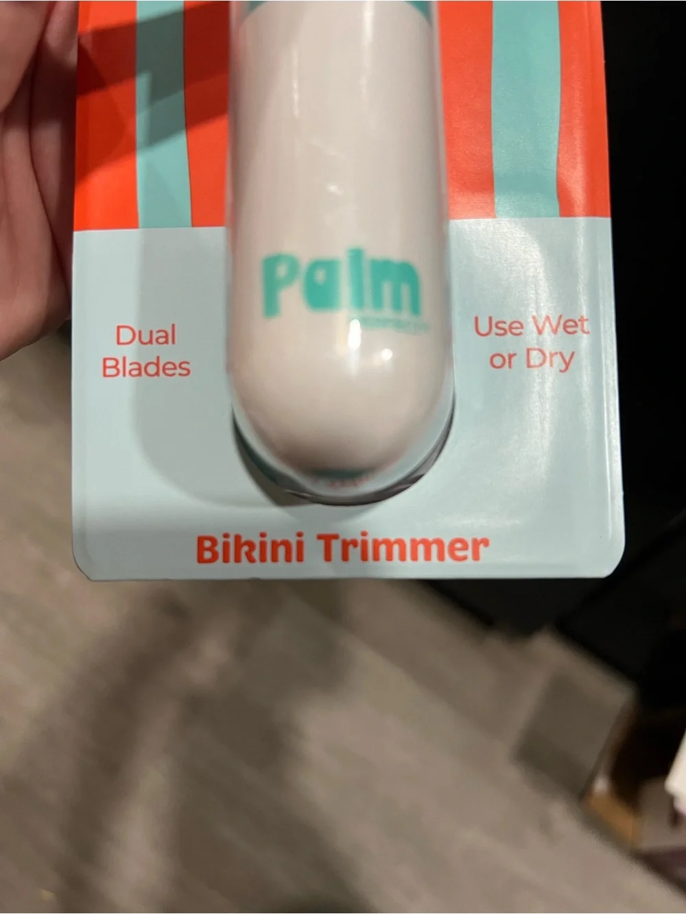 White & Teal Bikini Trimmer — Gentle Women's Hair Removal
